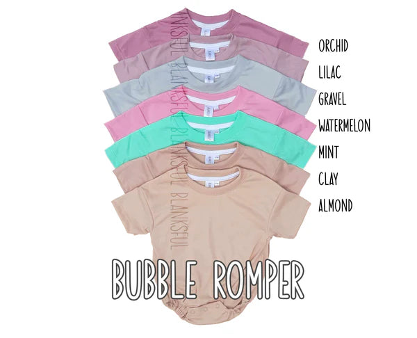 Blanksful Bubble Rompers