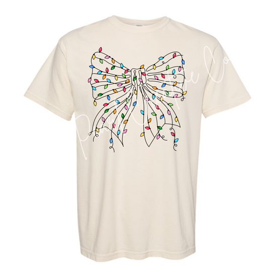 Lightbulb Bow Tee